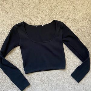 Zara | Tops | Zara Seamless Ribbed Long Sleeve Top Ml | Poshmark